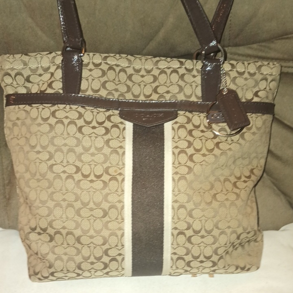 Coach Signature Brown Tote